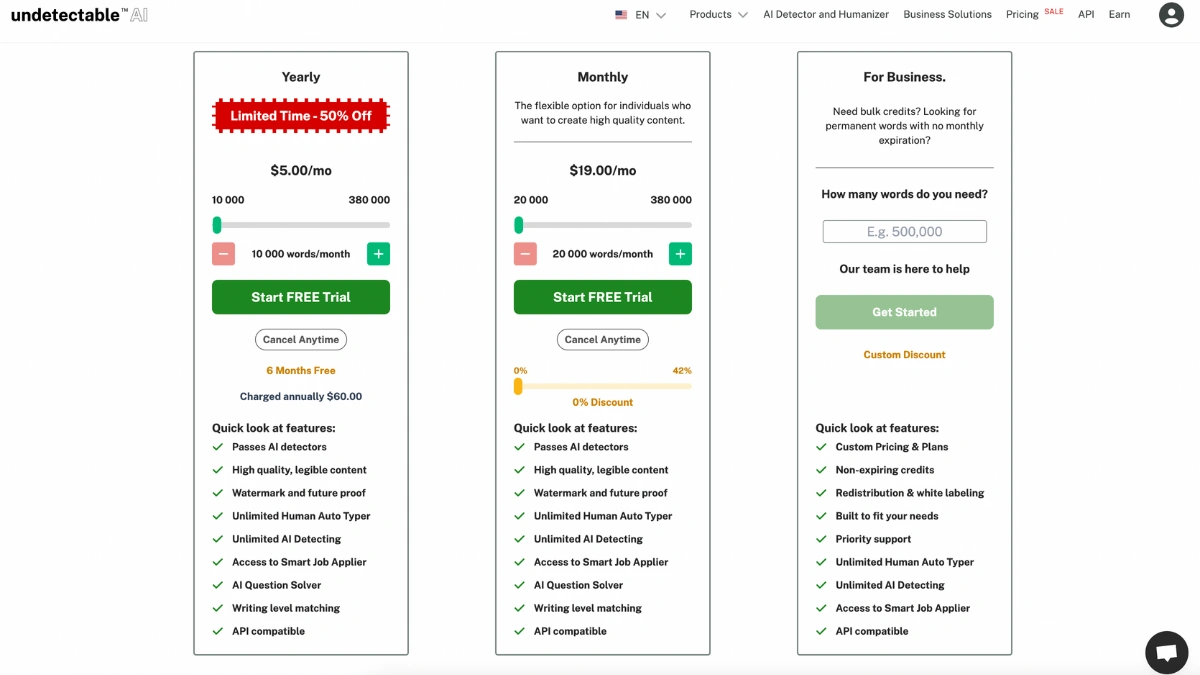 Premium subscription in Undetectable
