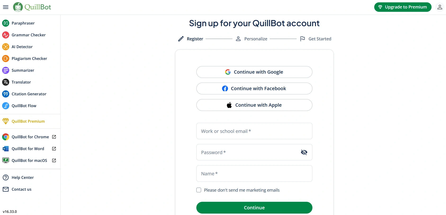 QuillBot - How to Create an Account