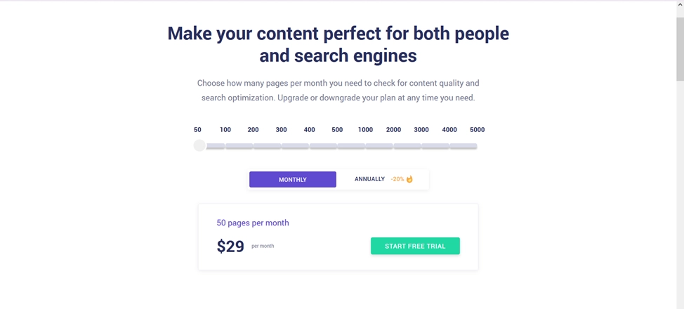 Pricing of Copywritely