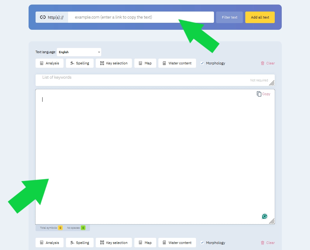 How to use the Istio keyword density checker?